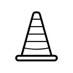 Construction Barrier Marking Off a Work Zone for Safety and Security