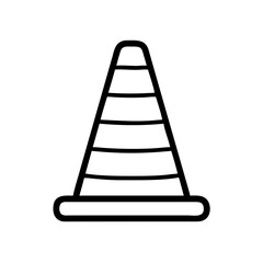 Construction Barrier Marking Off a Work Zone for Safety and Security