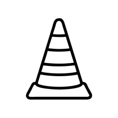 Construction Barrier Marking Off a Work Zone for Safety and Security