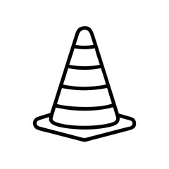 Construction Barrier Marking Off a Work Zone for Safety and Security