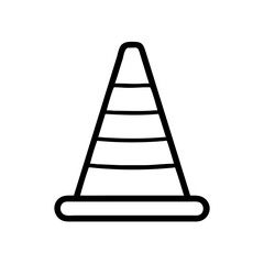 Construction Barrier Marking Off a Work Zone for Safety and Security