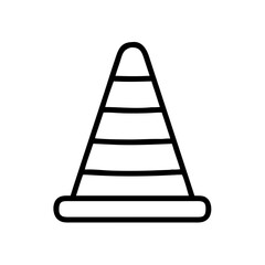 Construction Barrier Marking Off a Work Zone for Safety and Security