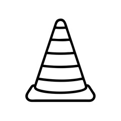 Construction Barrier Marking Off a Work Zone for Safety and Security