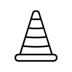 Construction Barrier Marking Off a Work Zone for Safety and Security