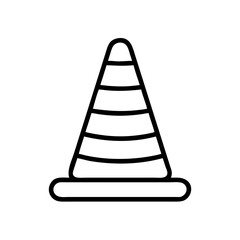 Construction Barrier Marking Off a Work Zone for Safety and Security