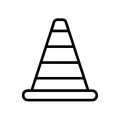 Construction Barrier Marking Off a Work Zone for Safety and Security