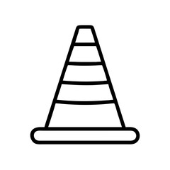 Construction Barrier Marking Off a Work Zone for Safety and Security