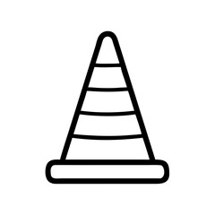 Construction Barrier Marking Off a Work Zone for Safety and Security