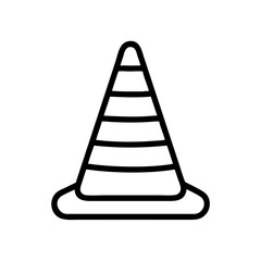 Construction Barrier Marking Off a Work Zone for Safety and Security