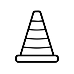 Construction Barrier Marking Off a Work Zone for Safety and Security