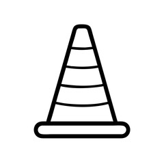 Construction Barrier Marking Off a Work Zone for Safety and Security