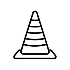 Construction Barrier Marking Off a Work Zone for Safety and Security