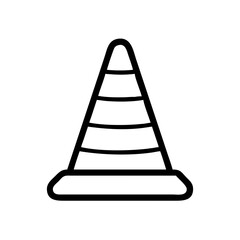 Construction Barrier Marking Off a Work Zone for Safety and Security