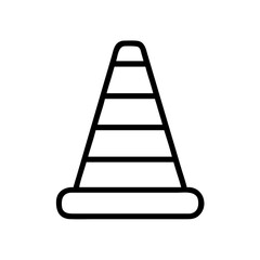 Construction Barrier Marking Off a Work Zone for Safety and Security