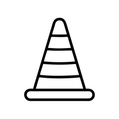 Construction Barrier Marking Off a Work Zone for Safety and Security