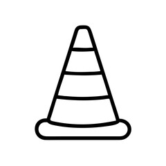 Construction Barrier Marking Off a Work Zone for Safety and Security