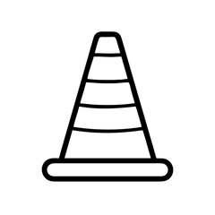 Construction Barrier Marking Off a Work Zone for Safety and Security