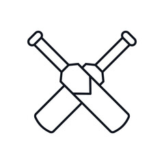 Cricket Bats Vector icon
