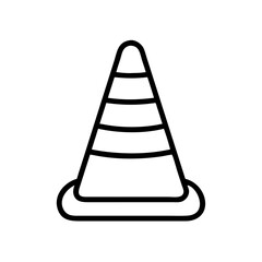 Construction Barrier Marking Off a Work Zone for Safety and Security