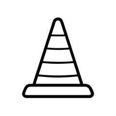 Construction Barrier Marking Off a Work Zone for Safety and Security