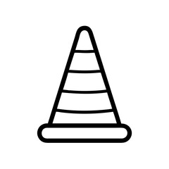 Construction Barrier Marking Off a Work Zone for Safety and Security