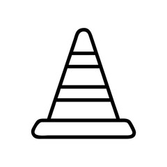 Construction Barrier Marking Off a Work Zone for Safety and Security