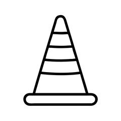 Construction Barrier Marking Off a Work Zone for Safety and Security