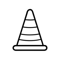 Construction Barrier Marking Off a Work Zone for Safety and Security