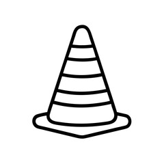 Construction Barrier Marking Off a Work Zone for Safety and Security