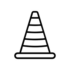 Construction Barrier Marking Off a Work Zone for Safety and Security