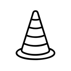 Construction Barrier Marking Off a Work Zone for Safety and Security