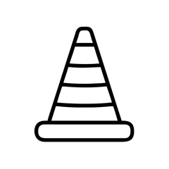 Construction Barrier Marking Off a Work Zone for Safety and Security