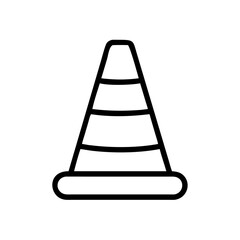 Construction Barrier Marking Off a Work Zone for Safety and Security