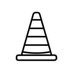 Construction Barrier Marking Off a Work Zone for Safety and Security