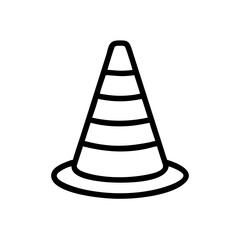 Construction Barrier Marking Off a Work Zone for Safety and Security