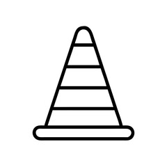 Construction Barrier Marking Off a Work Zone for Safety and Security