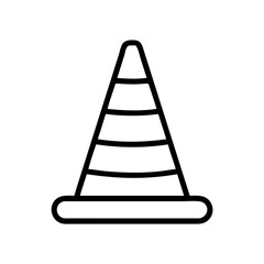 Construction Barrier Marking Off a Work Zone for Safety and Security