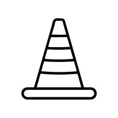 Construction Barrier Marking Off a Work Zone for Safety and Security