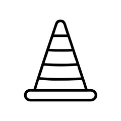 Construction Barrier Marking Off a Work Zone for Safety and Security