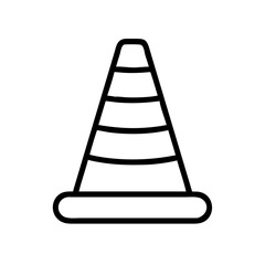 Construction Barrier Marking Off a Work Zone for Safety and Security