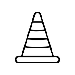 Construction Barrier Marking Off a Work Zone for Safety and Security