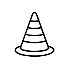 Construction Barrier Marking Off a Work Zone for Safety and Security