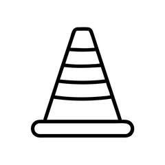 Construction Barrier Marking Off a Work Zone for Safety and Security