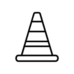 Construction Barrier Marking Off a Work Zone for Safety and Security