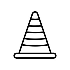 Construction Barrier Marking Off a Work Zone for Safety and Security