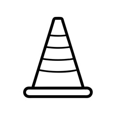 Construction Barrier Marking Off a Work Zone for Safety and Security