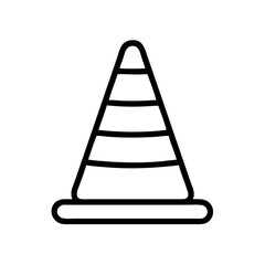 Construction Barrier Marking Off a Work Zone for Safety and Security