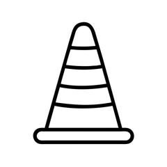 Construction Barrier Marking Off a Work Zone for Safety and Security