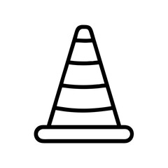 Construction Barrier Marking Off a Work Zone for Safety and Security
