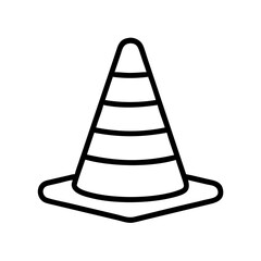 Construction Barrier Marking Off a Work Zone for Safety and Security